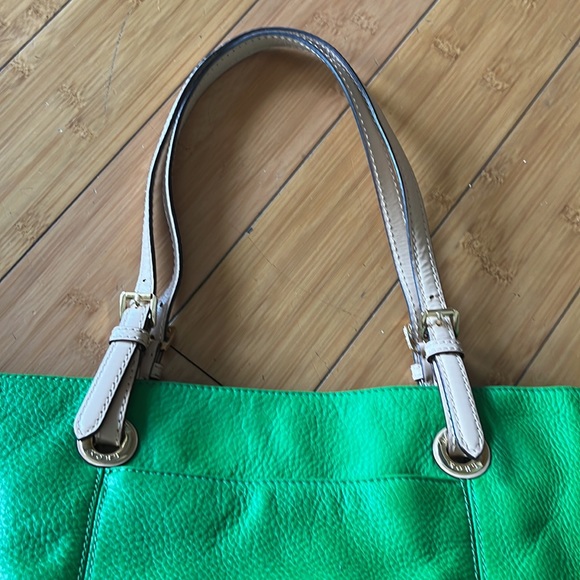 Michael Kors Green Medium Leather Tote - Picture 6 of 16